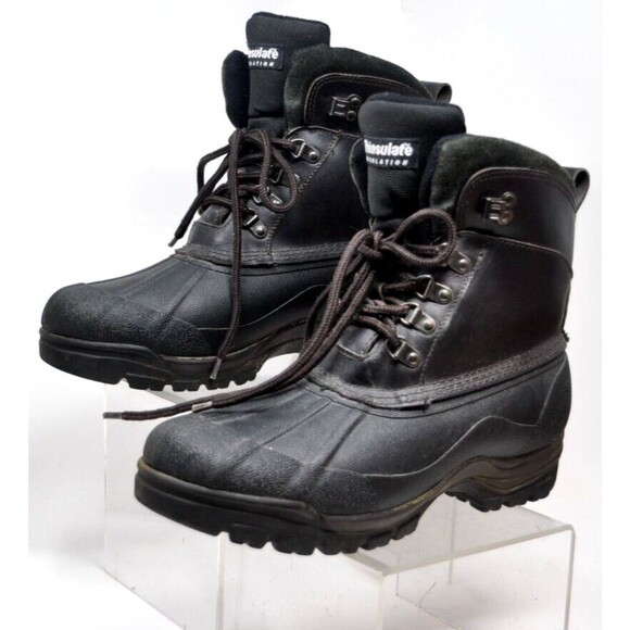 Thinsulate Explorer Mens Boots Black Size 9 Winter Snow Boots Lace Up main image 8